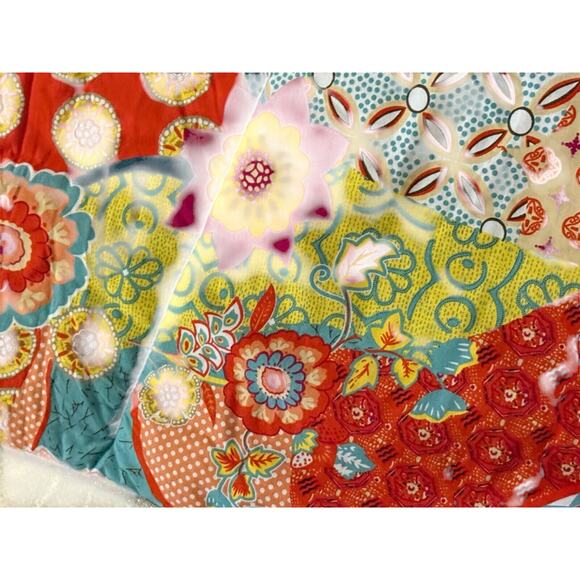 Levtex Baby Zahara Padded Comforter Elephant Quilt Colorful Crib Bedding Nursery - Picture 7 of 12